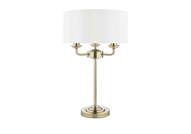 Laura Ashley - Sorrento 3 Light Table Lamp - Antique Brass