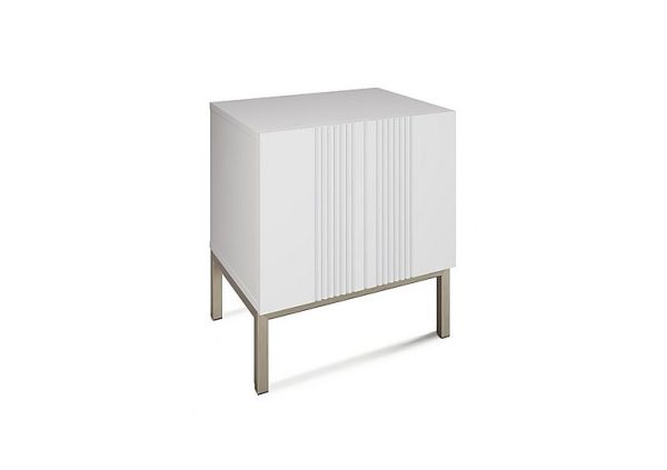 Delta Lamp Table with Smart LED Lighting  White | Bed Sava