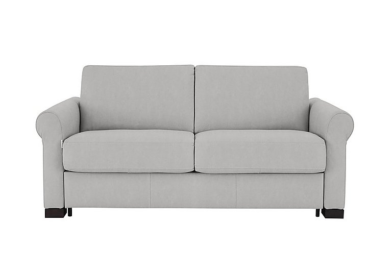 Nicoletti - Alcova 2 Seater Fabric Sofa Bed with Scroll Arms - Flambe Ghiaccio