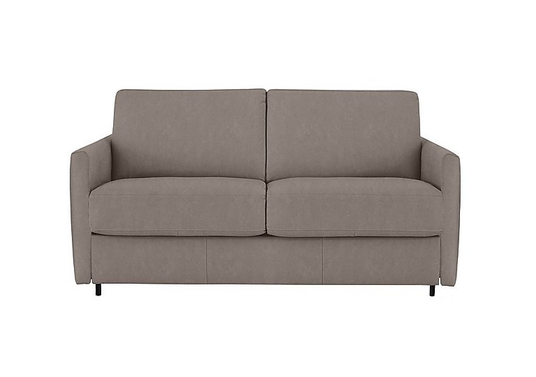 Nicoletti - Alcova 2 Seater Fabric Sofa Bed with Slim Arms - Flambe Tortora