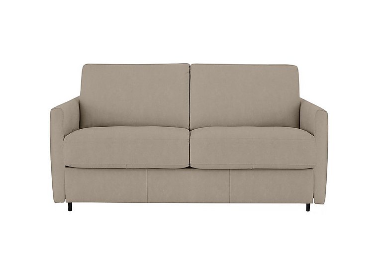 Nicoletti - Alcova 2 Seater Fabric Sofa Bed with Slim Arms - Flambe Visone