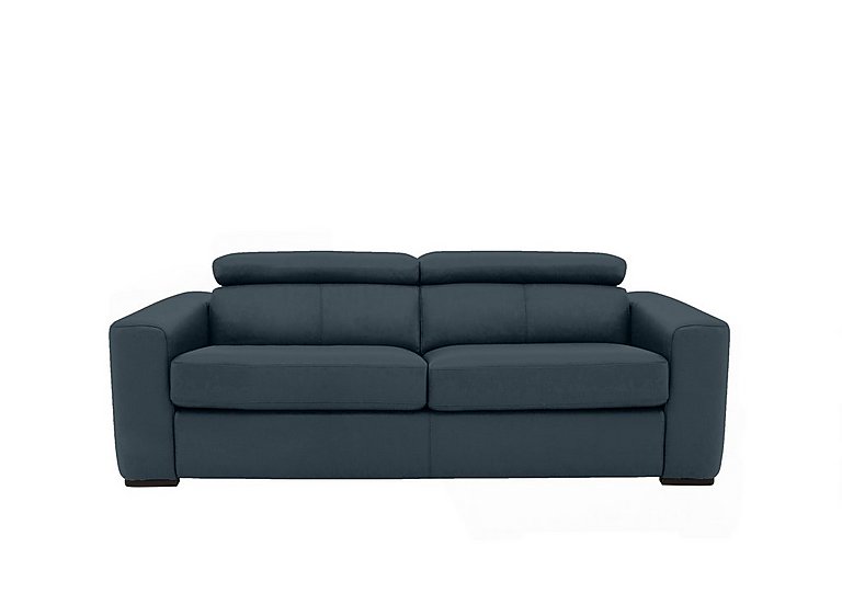 Infinity 3 Seater BV Leather Sofa Bed - BV Ocean Blue