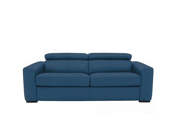 Infinity 3 Seater NC Leather Sofa Bed  Carribean Sea | Bed Sava