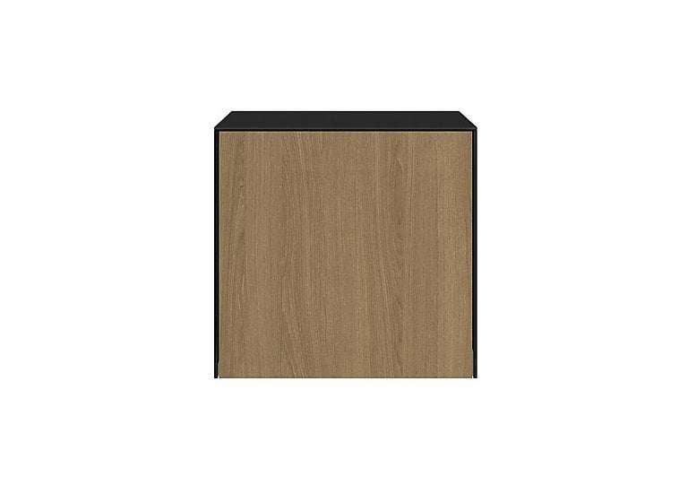 Lexa Smart Lamp Table - Black and Oak