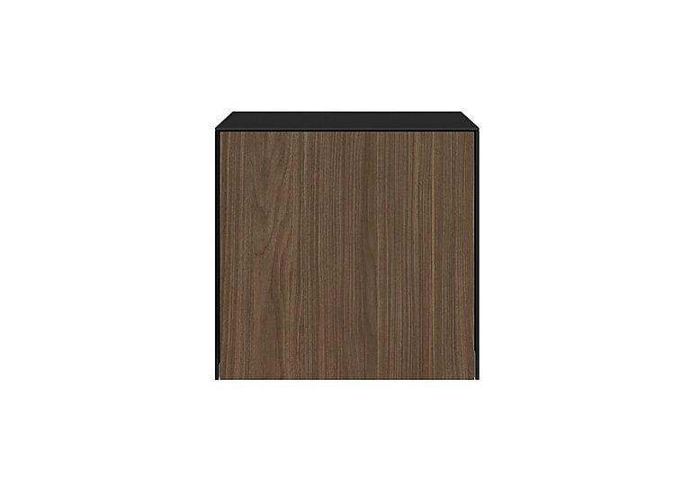 Lexa Smart Lamp Table - Black and Walnut
