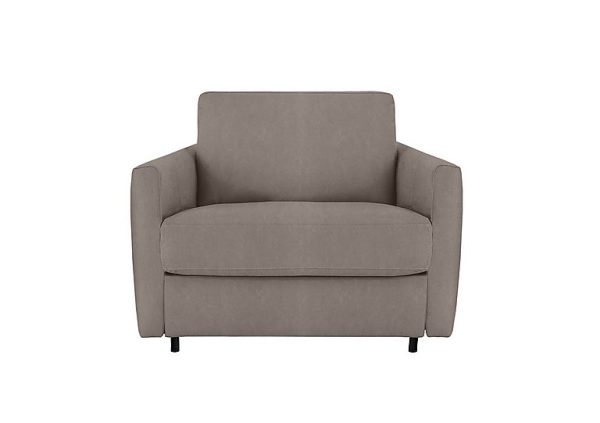 Nicoletti  Alcova Fabric Chair Sofa Bed with Slim Arms  Flambe Tortora | Bed Sava