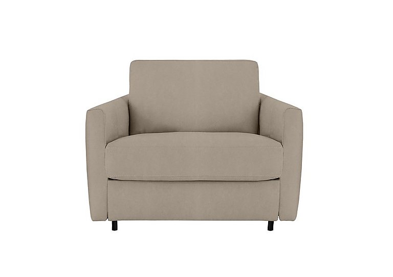 Nicoletti - Alcova Fabric Chair Sofa Bed with Slim Arms - Flambe Visone