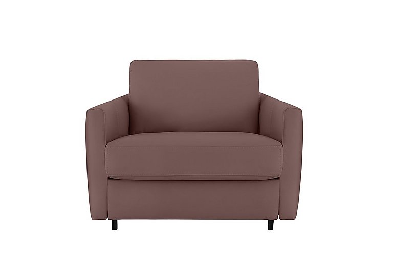 Nicoletti - Alcova Leather Chair Sofa Bed with Slim Arms - Botero Cipria