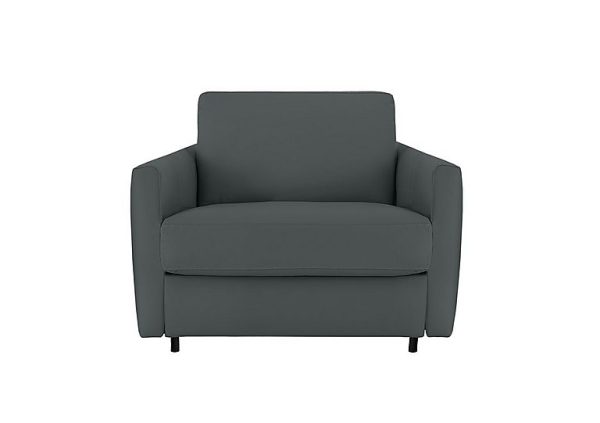 Nicoletti  Alcova Leather Chair Sofa Bed with Slim Arms  Botero Ottanio | Bed Sava
