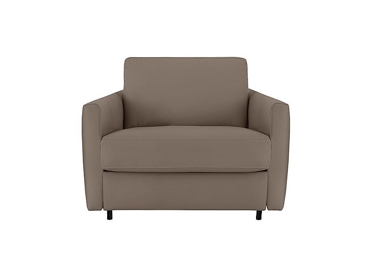 Nicoletti - Alcova Leather Chair Sofa Bed with Slim Arms - Botero Taupe