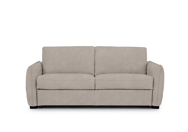 Jaxx Fabric Sofa Bed with Slim Arms  Dexter Ivory | Bed Sava