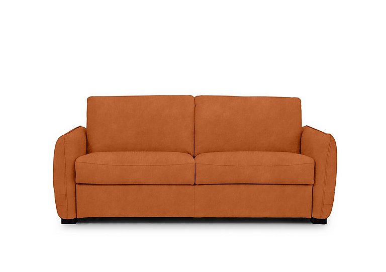 Jaxx Fabric Sofa Bed with Slim Arms - Dexter Pumpkin