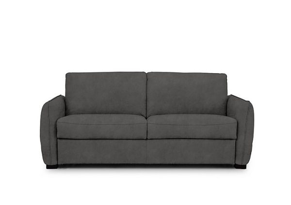 Jaxx Fabric Sofa Bed with Slim Arms  Dexter Shadow | Bed Sava