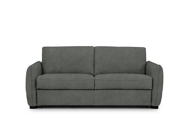 Jaxx Fabric Sofa Bed with Slim Arms  Dexter Moss | Bed Sava