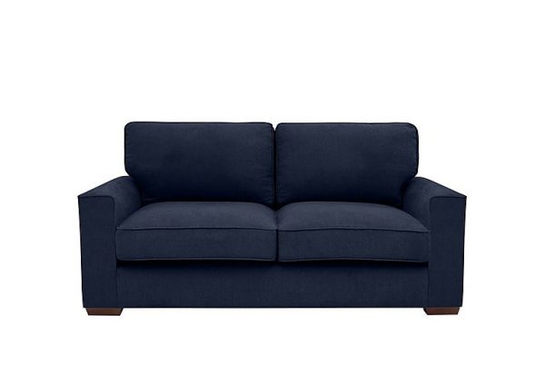 Cory 2 Seater Fabric Classic Back Sofa Bed  Cosmo Navy | Bed Sava