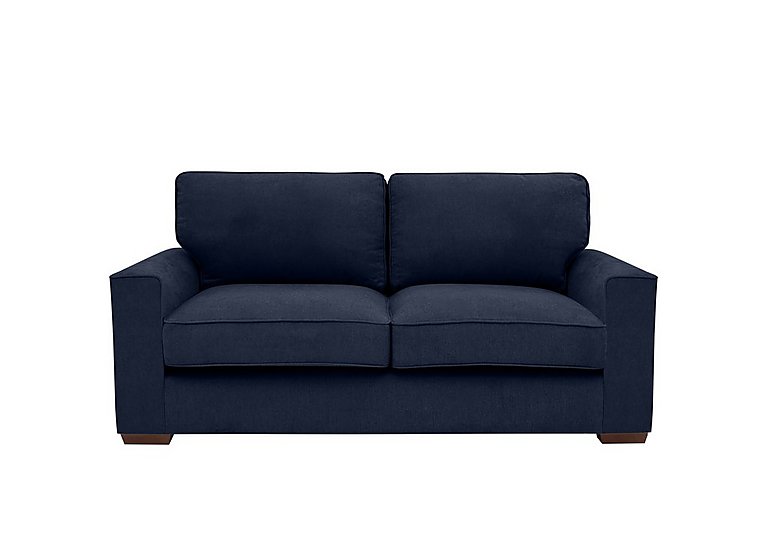 Cory 2 Seater Fabric Classic Back Sofa Bed - Cosmo Navy