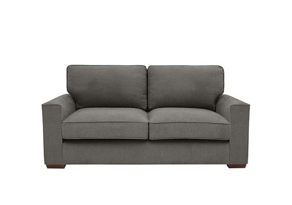 Cory 2 Seater Fabric Classic Back Sofa Bed  Cosmo Pewter | Bed Sava