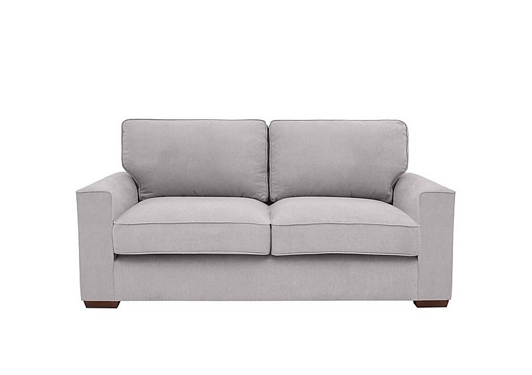 Cory 2 Seater Fabric Classic Back Sofa Bed - Cosmo Silver