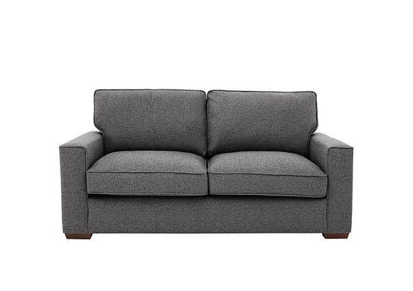 Cory 2 Seater Fabric Classic Back Sofa Bed  Dallas Charcoal | Bed Sava
