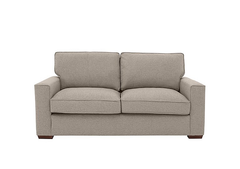 Cory 3 Seater Fabric Classic Back Sofa Bed - Dallas Natural