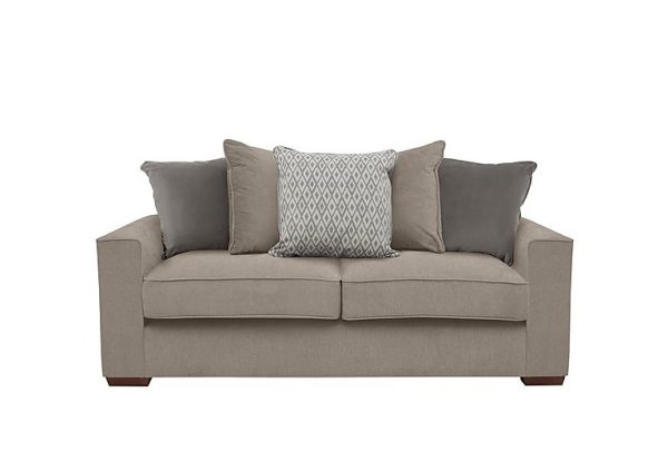 Cory 3 Seater Fabric Scatter Back Sofa Bed  Cosmo Mist  Grey Pack | Bed Sava
