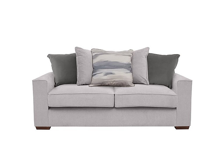 Cory 2 Seater Fabric Scatter Back Sofa Bed - Cosmo Silver & Slate Pack