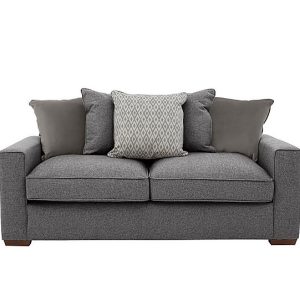 Cory 3 Seater Fabric Scatter Back Sofa Bed  Dallas Charcoal  Grey Pack | Bed Sava