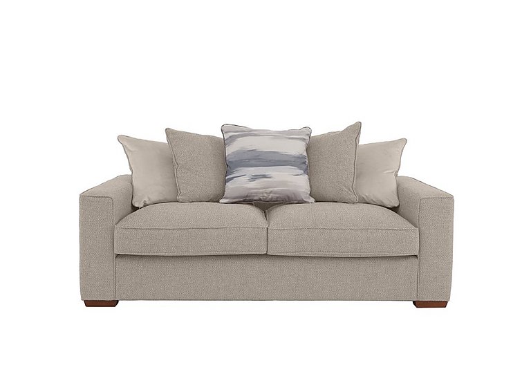 Cory 2 Seater Fabric Scatter Back Sofa Bed - Dallas Natural & Cream Pack