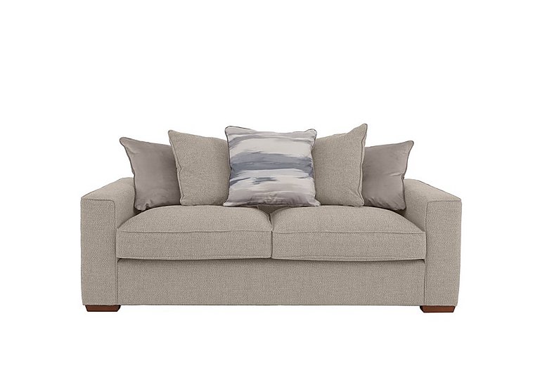 Cory 2 Seater Fabric Scatter Back Sofa Bed - Dallas Natural & Natural Pack