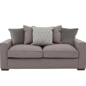 Cory 3 Seater Fabric Scatter Back Sofa Bed  Dallas Taupe  Grey Pack | Bed Sava