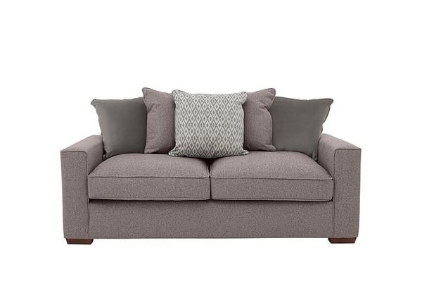 Cory 3 Seater Fabric Scatter Back Sofa Bed  Dallas Taupe  Grey Pack | Bed Sava