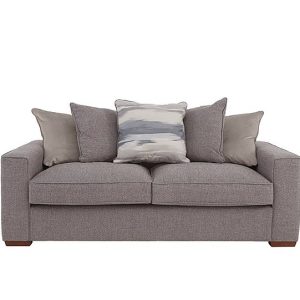 Cory 3 Seater Fabric Scatter Back Sofa Bed  Dallas Taupe  Natural Pack | Bed Sava