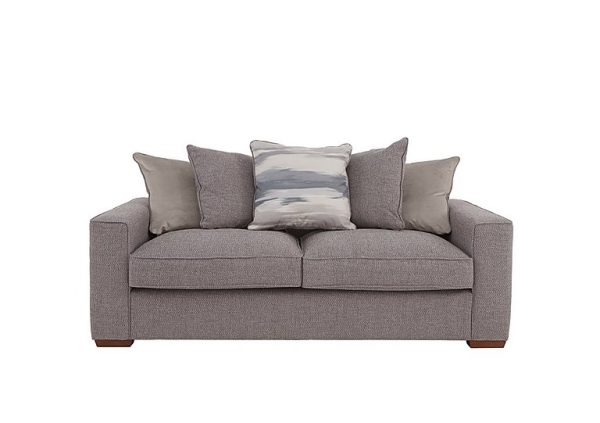 Cory 3 Seater Fabric Scatter Back Sofa Bed  Dallas Taupe  Natural Pack | Bed Sava