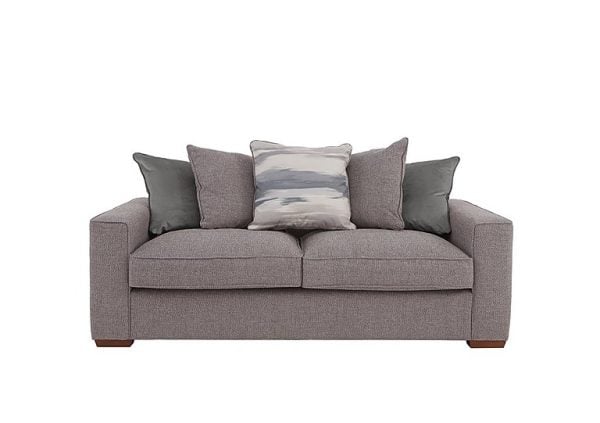 Cory 3 Seater Fabric Scatter Back Sofa Bed  Dallas Taupe  Slate Pack | Bed Sava