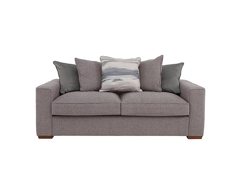 Cory 3 Seater Fabric Scatter Back Sofa Bed - Dallas Taupe & Slate Pack