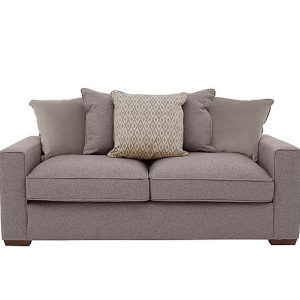 Cory 3 Seater Fabric Scatter Back Sofa Bed  Dallas Taupe  Stone Pack | Bed Sava