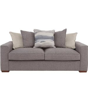 Cory 3 Seater Fabric Scatter Back Sofa Bed  Dallas Taupe  Taupe Pack | Bed Sava