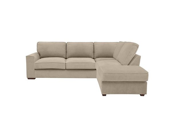 Cory Fabric Right Hand Facing Corner Chaise Classic Back Sofa Bed  Cosmo Linen | Bed Sava