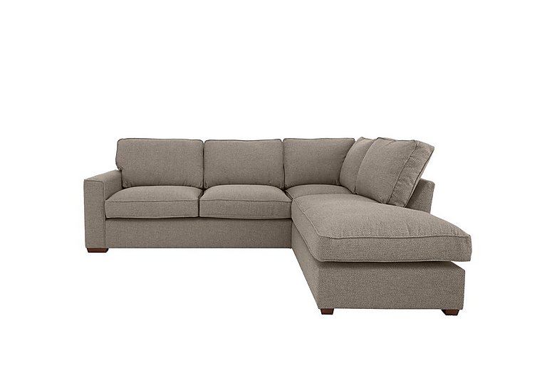 Cory Fabric Right Hand Facing Corner Chaise Classic Back Sofa Bed - Dallas Natural