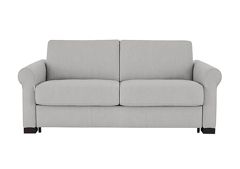 Nicoletti - Alcova 2.5 Seater Fabric Sofa Bed with Scroll Arms - Flambe Ghiaccio