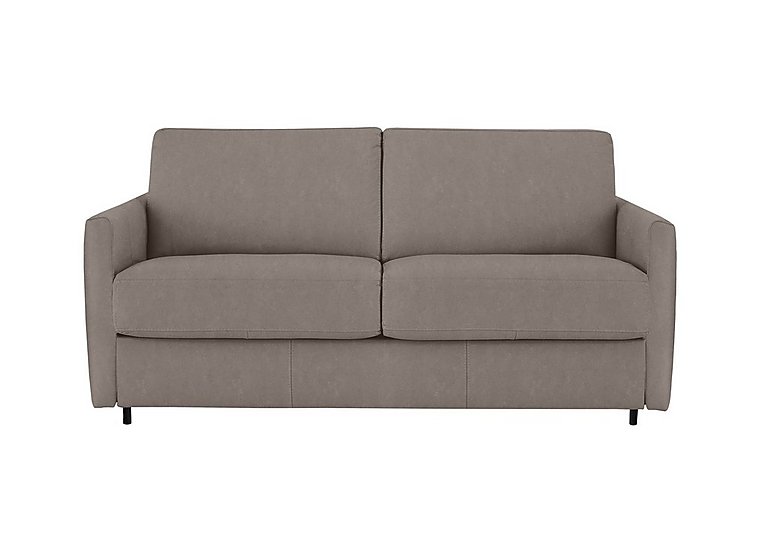 Nicoletti - Alcova 2.5 Seater Fabric Sofa Bed with Slim Arms - Flambe Tortora