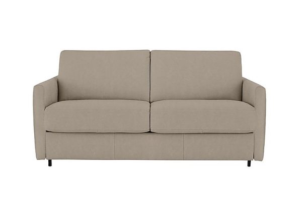 Nicoletti  Alcova 25 Seater Fabric Sofa Bed with Slim Arms  Flambe Visone | Bed Sava