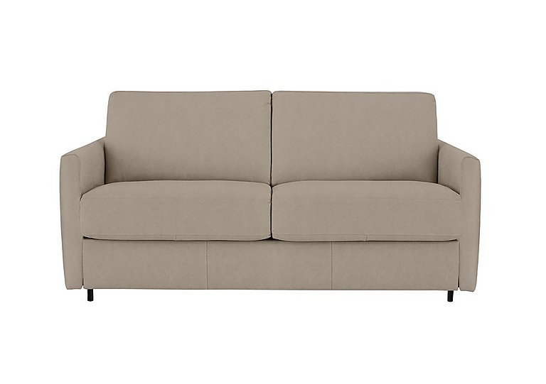Nicoletti - Alcova 2.5 Seater Fabric Sofa Bed with Slim Arms - Flambe Visone