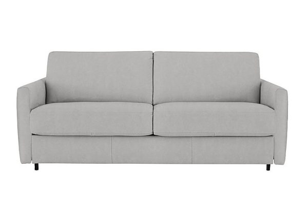 Nicoletti  Alcova 3 Seater Fabric Sofa Bed with Slim Arms  Flambe Ghiaccio | Bed Sava