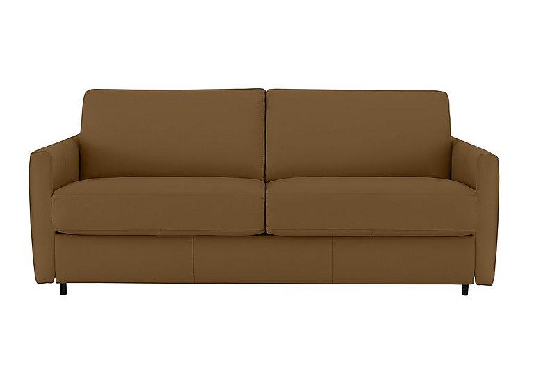 Nicoletti - Alcova 3 Seater Leather Sofa Bed with Slim Arms - Botero Cuoio