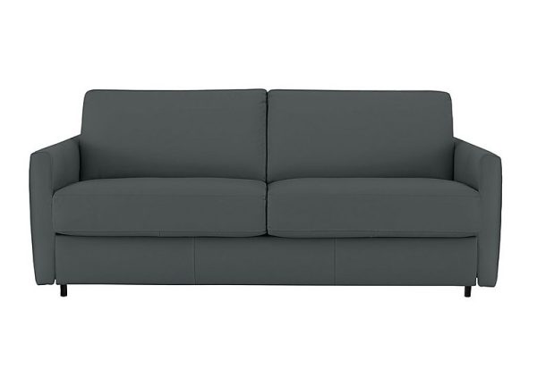 Nicoletti  Alcova 2 Seater Leather Sofa Bed with Box Arms  Botero Ottanio | Bed Sava
