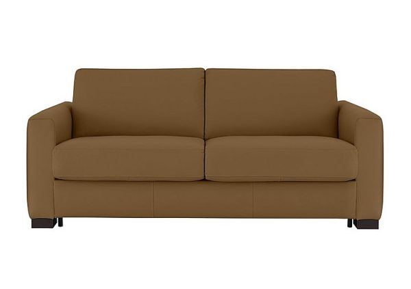 Nicoletti  Alcova 3 Seater Leather Sofa Bed with Box Arms  Botero Cuoio | Bed Sava