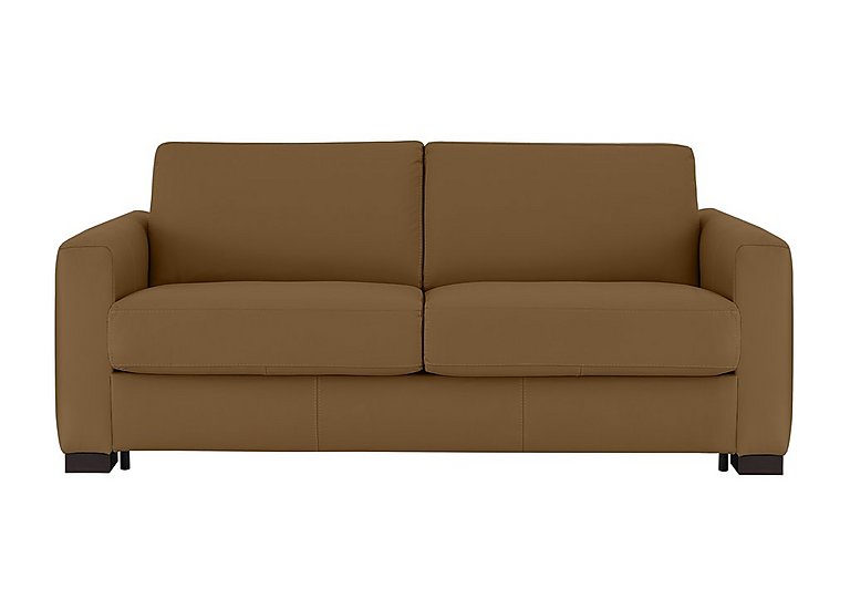 Nicoletti - Alcova 3 Seater Leather Sofa Bed with Box Arms - Botero Cuoio