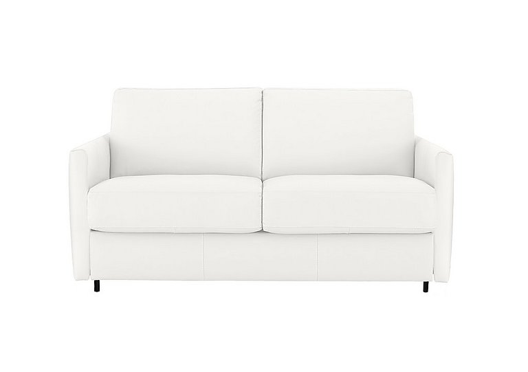 Nicoletti - Alcova 2 Seater Leather Sofa Bed with Slim Arms - Botero Bianco