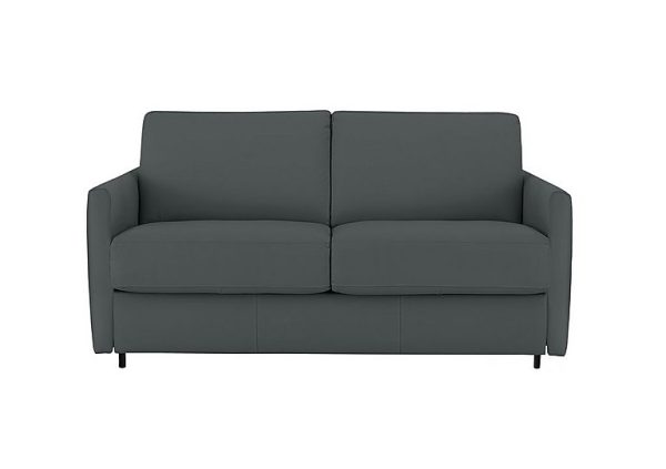Nicoletti  Alcova 2 Seater Leather Sofa Bed with Slim Arms  Botero Ottanio | Bed Sava